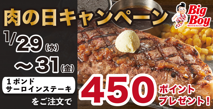 肉の日450ポイントキャンペーン20200129